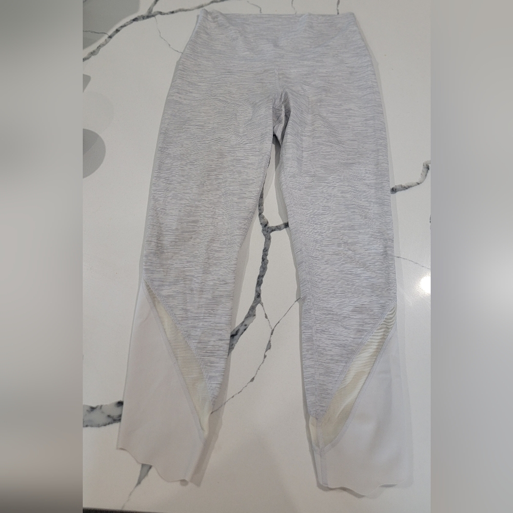 Lululemon High Times Pant Full-On Luon Fold Down Waist Size 6 EUC